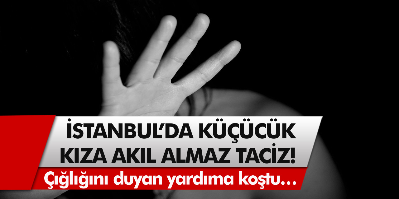 İstanbul’da küçücük kıza akıl almaz taciz! Çığlığını duyan yardıma koştu…