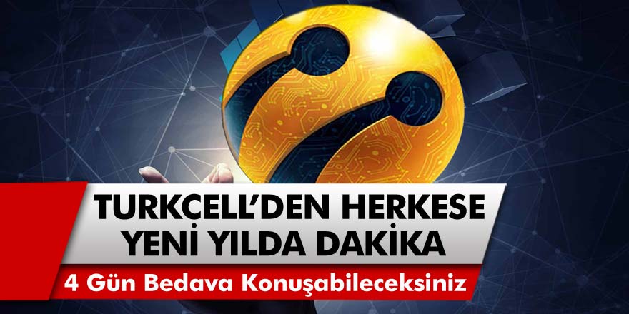 Turkcell Resmen Çıldırdı! Yeni Yıl Hediye Olarak 4 Gün Boyunca Sesli ve Görüntülü Konuşma Yapabileceksiniz...