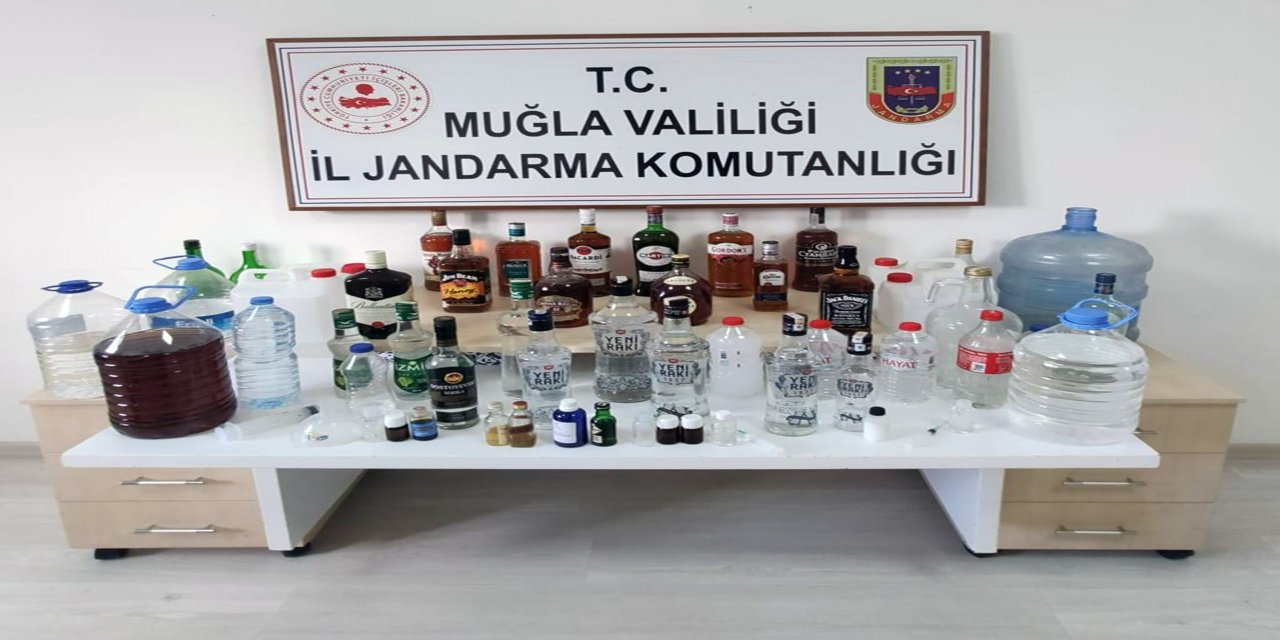 Jandarma ekipleri 249 litre sahte alkol ele geçirdi