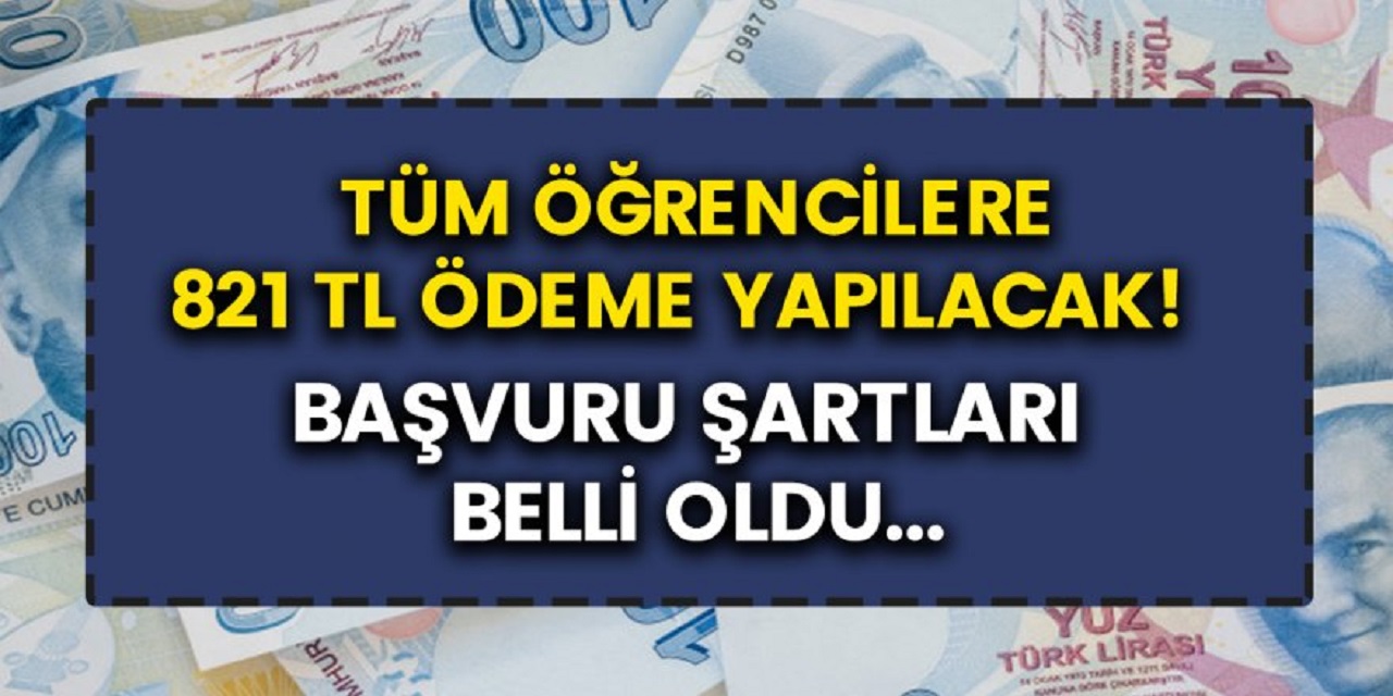 Öğrencilere 821 TL maddi destek verilecek! Son gün 31 Ocak, başvurular başladı…