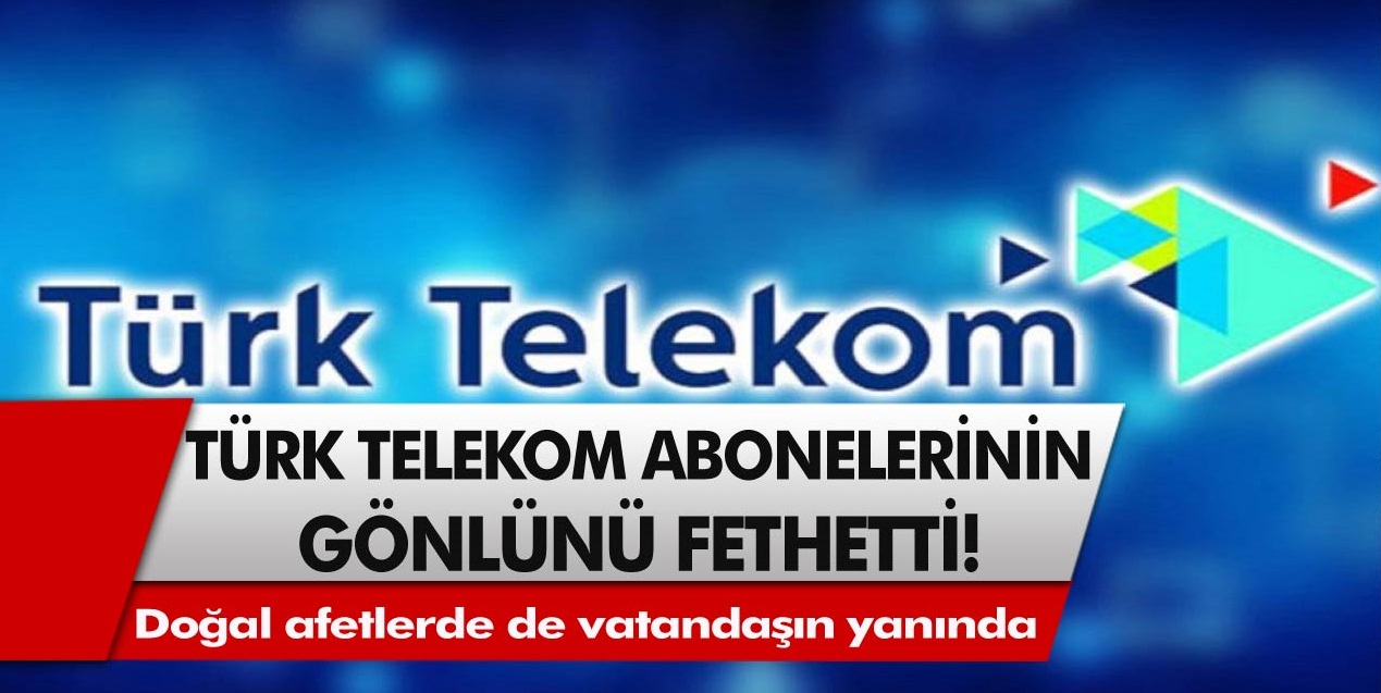 Türk Telekom’dan flaş destek! Milyonlarca aboneye müjde verildi…