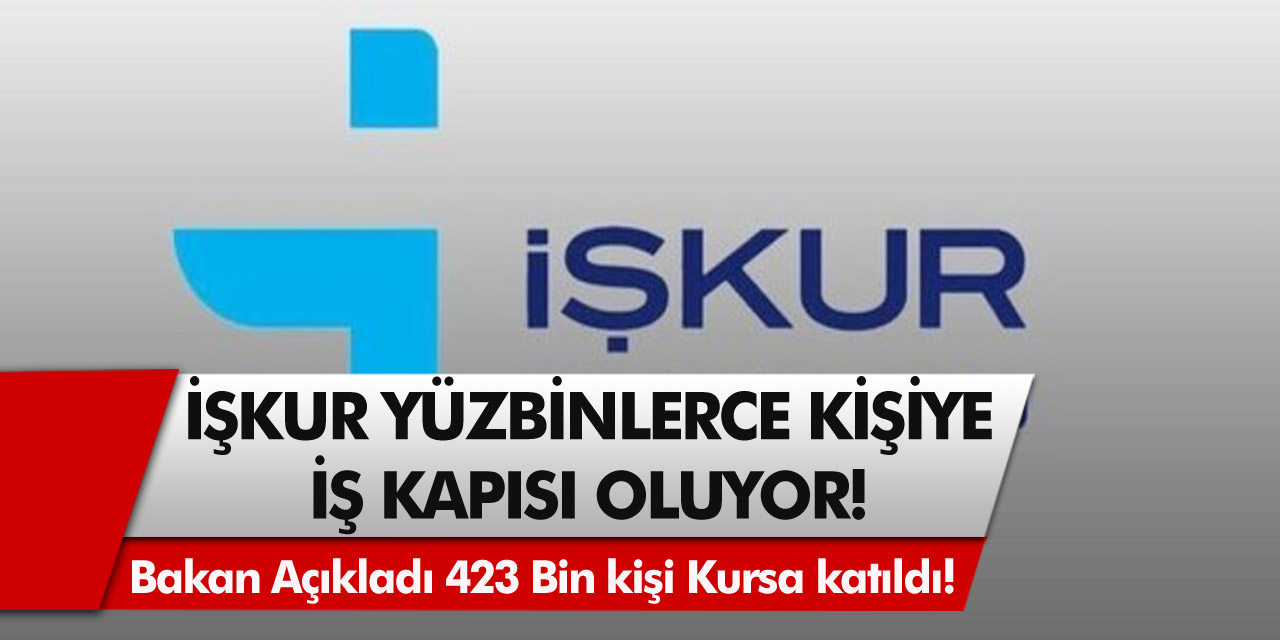 Çalışma Bakanı Zehra Zümrüt Selçuk açıkladı, 423 Bin kişi kursa katıldı! Başvuru rekoru kırmaya devam ediyor…