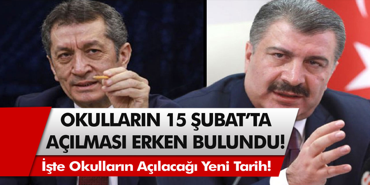 Okullar 15 Şubat’ta Yüz Yüze Eğitime Geçecek mi? Bilim Kurulu Okulların 15 Şubatta Açılmasını Erken Buldu… İşte Okulların Açılacağı Yeni Tarih