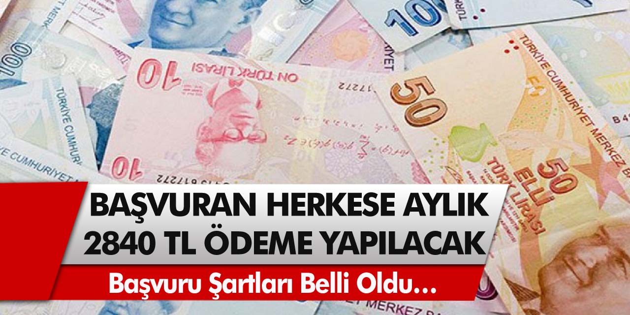 SGK’dan sevindiren karar: Başvuran herkese aylık 2840 TL ödeme yapılacak!