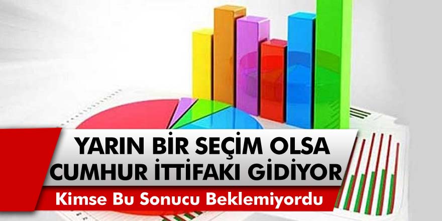 Yarın Bir Seçim Olsa Cumhur İttifakı Gidiyor&hellip; Kimse Bunu Beklemiyordu