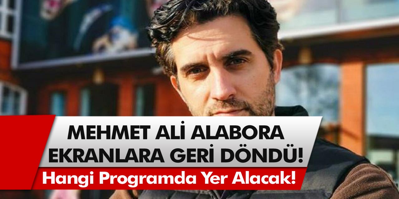 Uzun süredir ekranlara çıkmıyordu, ani bir kararla geri dönüyor! Mehmet Ali Alabora hangi programda yer alacak?