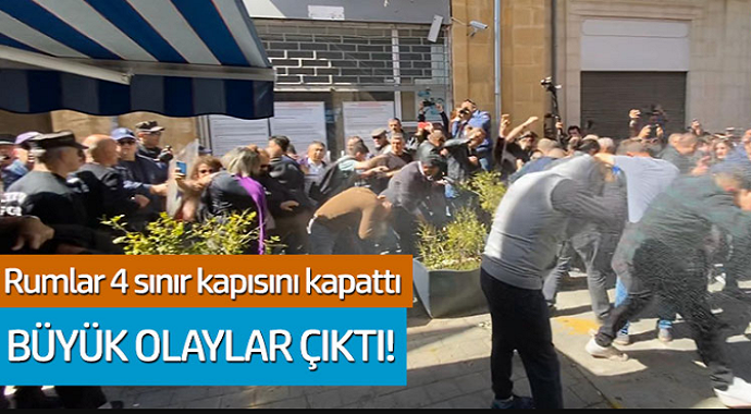 Rumlar sınır kapısını kapattı büyük olaylar çıktı