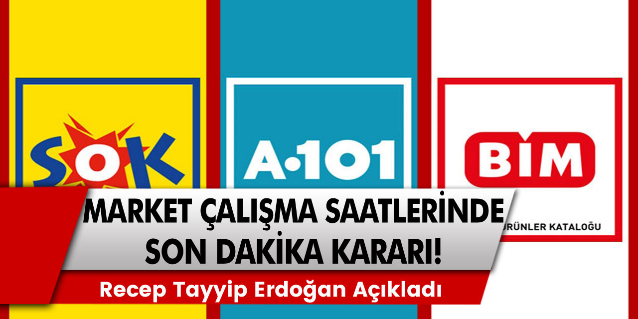 Marketlerin çalışma saatlerine güncelleme geldi! A101, BİM, Migros ve ŞOK marketlerin açılış ve kapanış saatleri belli oldu…