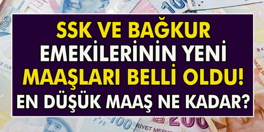 SGK emekli maaşları ödenmeye başladı! 2021 en düşük SGK ve Bağ – Kur emekli maaşları belli oldu…