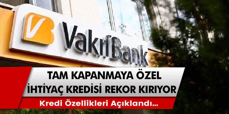 Vakıfbank’tan müjde! Anlık nakit ihtiyacı olan herkese 3 bin TL ödemeler başladı.  Başvuru…