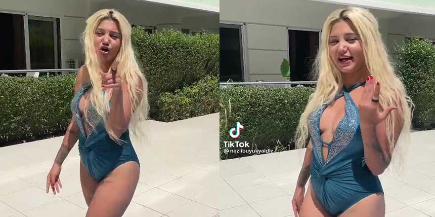 TikTok Fenomeni Nazlı Büyükyaldı'dan Büyük Skandal Paylaşıma İmza Attı! Sizde bu havuzdan var mı?