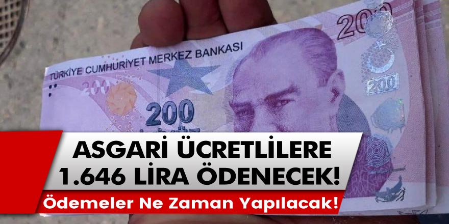 2021 yılında asgari ücretle çalışan işçilere 1.646 lira ikramiye verilecek: Devlet ödemeleri ne zaman yapacak?