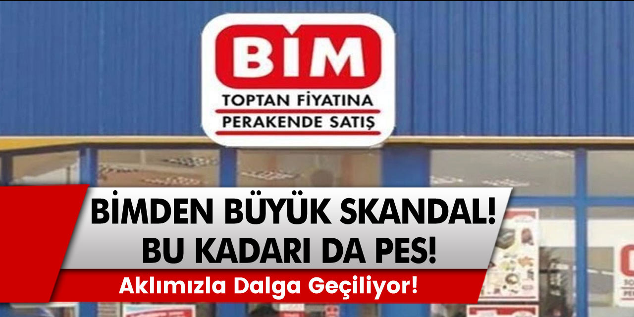 Bim Market'de Büyük Skandal Yaşandı! Resmen Dalga Geçildi!