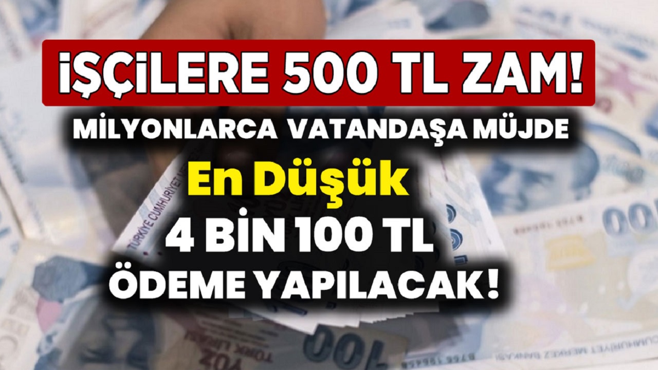 Beklenen Müjde Geldi! 700 Bin Kişiye 500 TL Seyyanen Zam Kapıda...