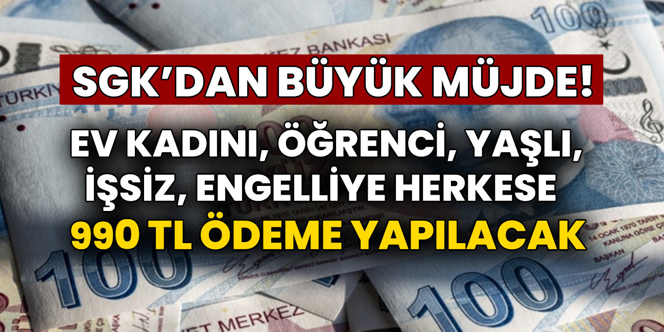 Devletten Karşılıksız Ödemeler 18-65 Yaş Arasındaki Kişilere Veriliyor! Geri Ödemesiz Maddi Destek