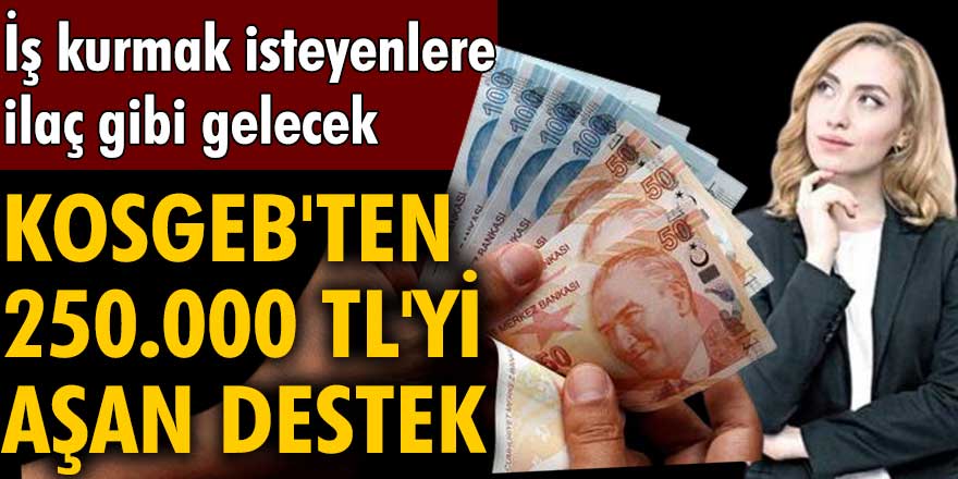 İş kurmak isteyen herkesi ilgilendiriyor! KOSGEB'ten 250.000 TL'yi aşan hibe desteği müjdesi geldi