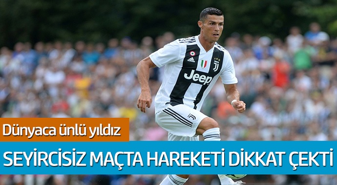 Dünyaca ünlü yıldız; Seyircisiz maçta hareketi dikkat çekti