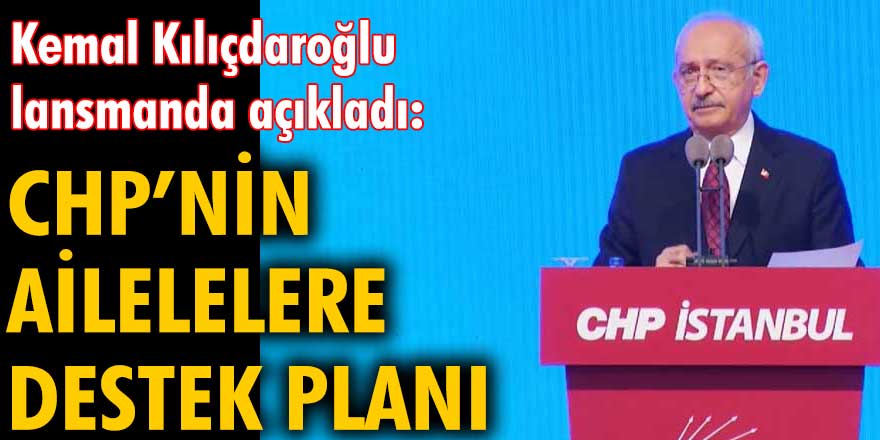 CHP Genel Başkanı Kemal Kılıçdaroğlu CHP'nin Aile Destekleri Sigortası Projesi'ni Anlattı...