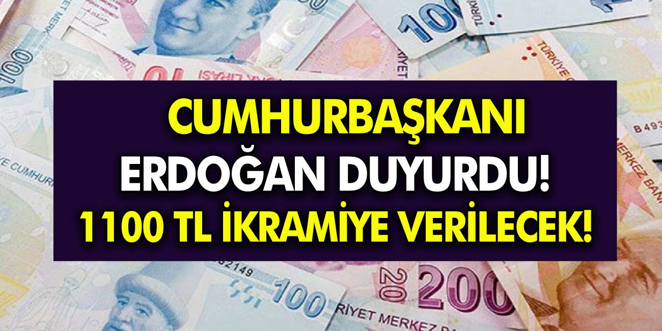 Cumhurbaşkanı Erdoğan Açıkladı, Yılbaşında Emekli vatandaşlara 1100 TL İkramiye Ödenecek, Ay Sonuna Kadar Hesaplara yatacak!