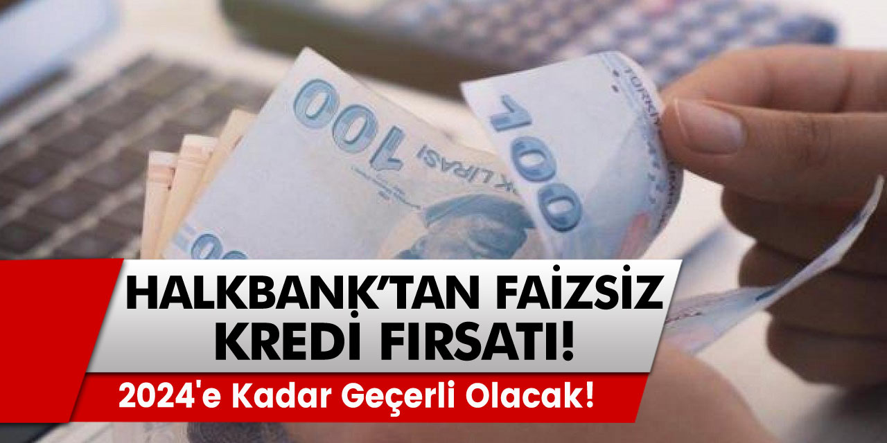 Halkbank'tan faizsiz kredi müjdesi! Detaylar açıklandı 2024'e kadar geçerli olacak!