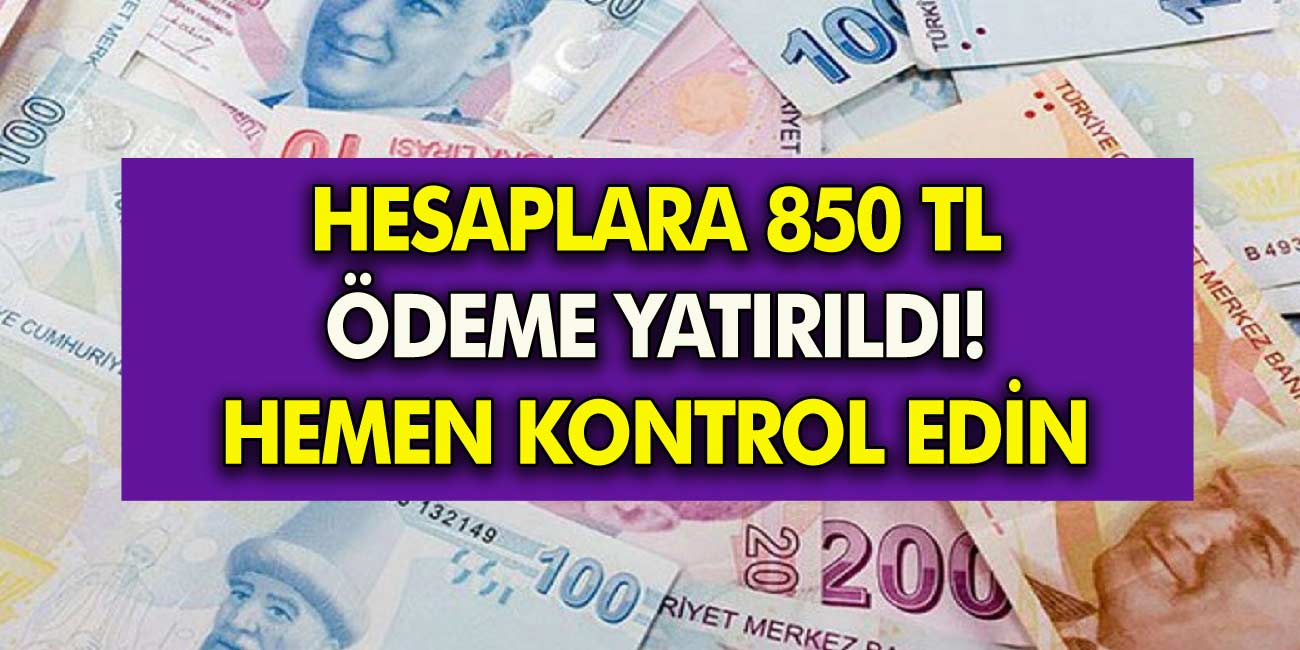 Hesaplara 850 TL yatırıldı! T.C.’sinin sonu “0,2,4,6,8” olarak bitenere para ödemesi yapıldı