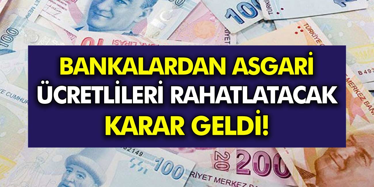 Bankalardan asgari ücretli vatandaşı rahatlatacak karar verildi! Maaş haczi artık olmayacak