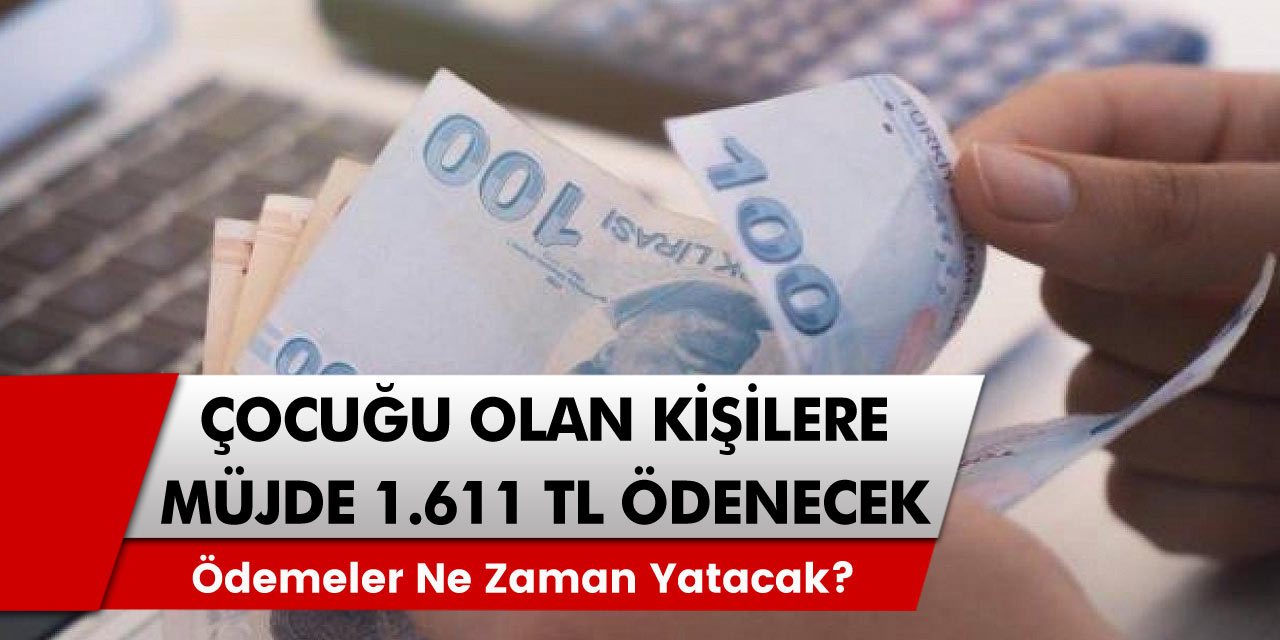 Çocuğu Olan Vatandaşlara müjde Ödeme miktarları değişti! 1611 lira hesaplara yatacak! Ödemeler Ne Zaman Yatacak?