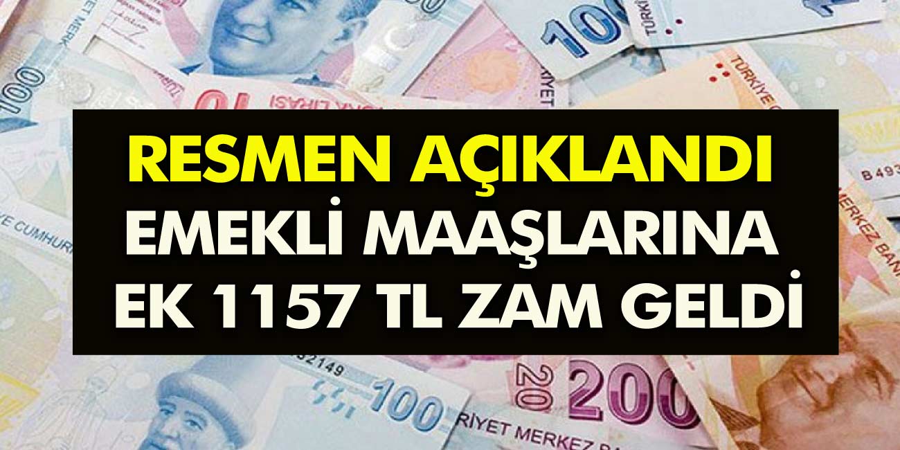 Bu sabah resmen açıklandı! Müjde Emekli aylıklarına 1.157 TL zam geliyor! Ayrıntılar yavaş yavaş açıklanıyor...