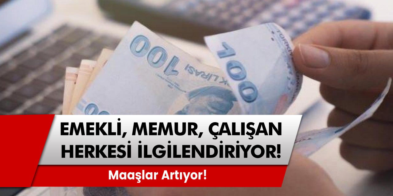 Emekli, memur, çalışan herkesi ilgilendiriyor! Teker teker hesaplandı! Maaşlar artıyor!