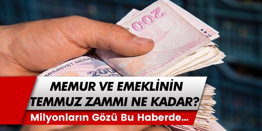 Milyonlarca memur ve emeklinin gözü bu haberde! 2022 Temmuz emekli ve memur zammı ne kadar olacak?