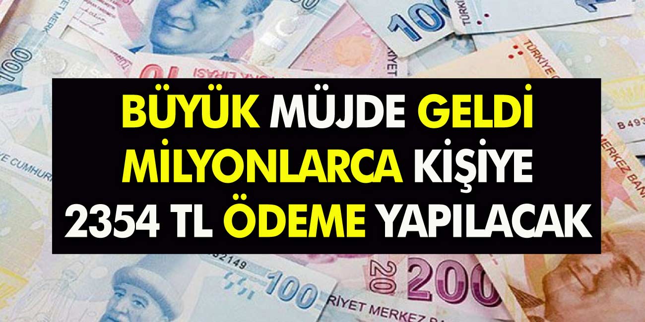 Aile Bakanlığı duyurdu! 2.354 TL hesaplara yatırıldı! PTT’den veya bankadan paranızı çekebilirsiniz!