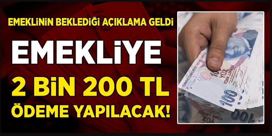 Emeklilere Ek Ödeme Müjdesi Geldi! Emekliye 2200 TL Ödeme Hesaplara Artı Para Olarak Geldi