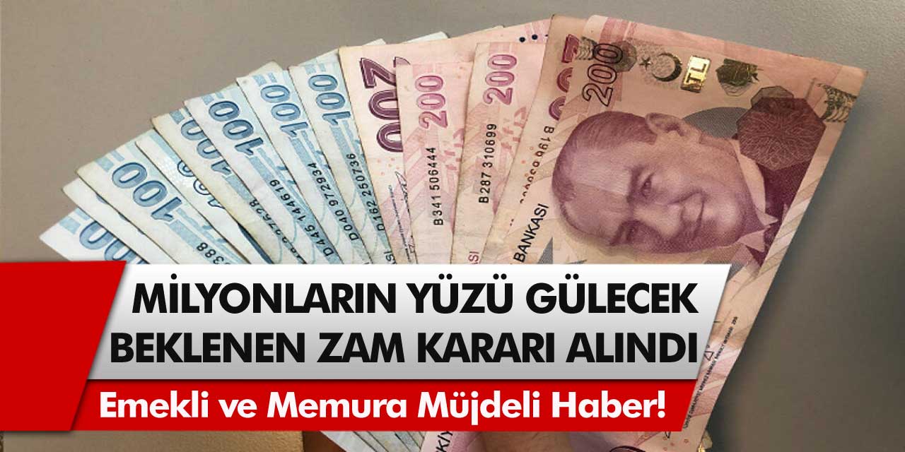 Milyonlarca Memur emeklisine büyük müjde! Son Dakika En az 1788 lira zam...