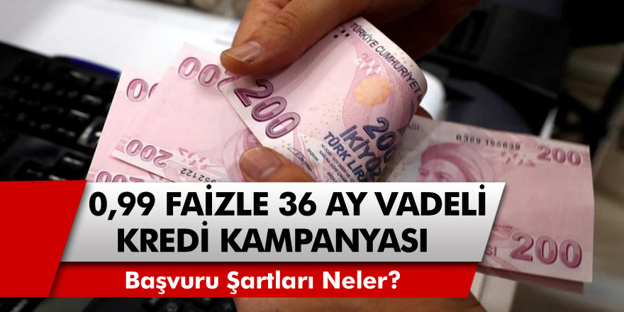 Son Dakika çok güzel haber 0.99 faiz oranı ile 50 bin TL kredi müjdesi! 60 ay vade  imkanı sağlanıyor...