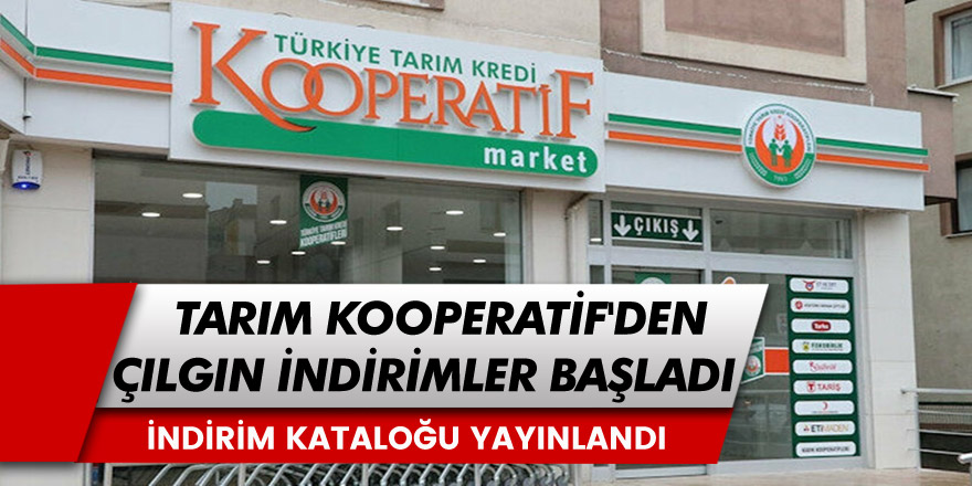 Yeni Çılgın indirim kampanyası! 10-15 Ekim Tarım Kredi Market indirimli kataloğu yayımlandı! Yağ şeker, süt, peynir, yumurta...