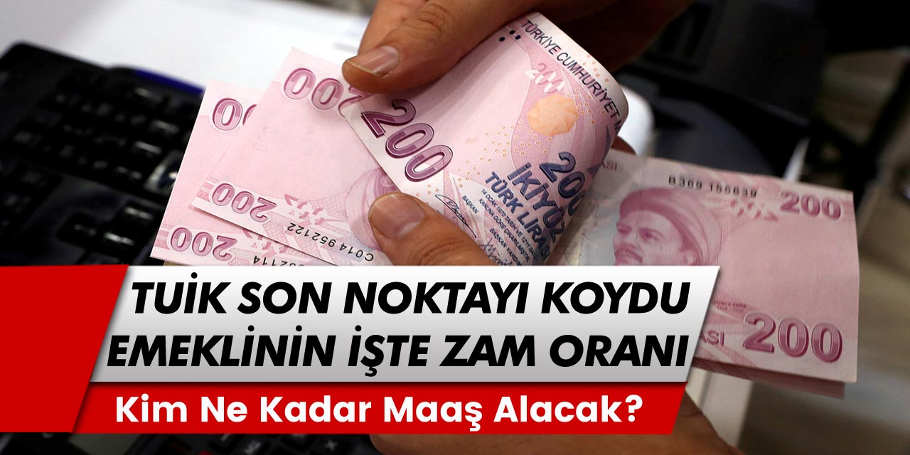 TUİK Son Noktayı Koydu! 13,5 Milyon SSK, Bağ-Kur ve Tüm Emeklilerin 2023 Zam Oranı Belli Oldu...