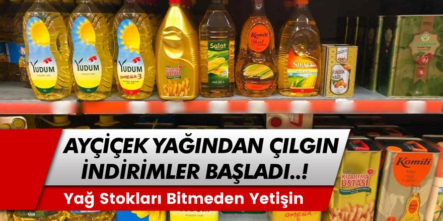 Bu İndirim Bomba Etkisi Yapacak! 5 LT Ayçiçek Yağı İlk Defa Bu Fiyata Kadar Düştü... Torbasını Alan Markete Akın Ediyor