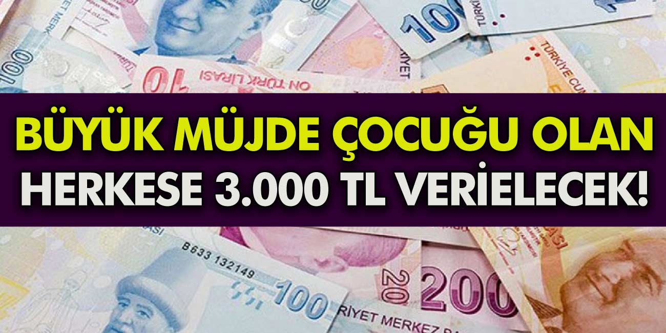 Milyonlarca kişiye aile Bakanı büyük müjdeyi duyurdu çocuğu olan herkese para veriliyor! Tam 300 bin TL ödeme yapılacak!