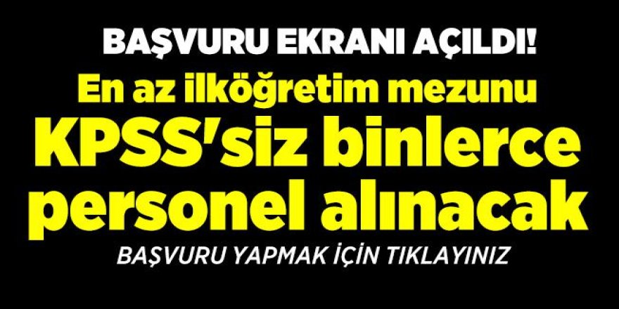 İŞKUR En az ilkokul mezunu 98 bin personel alımı yapıyor! 18-50 yaş arası herkes e-Devletten başvurabilir!