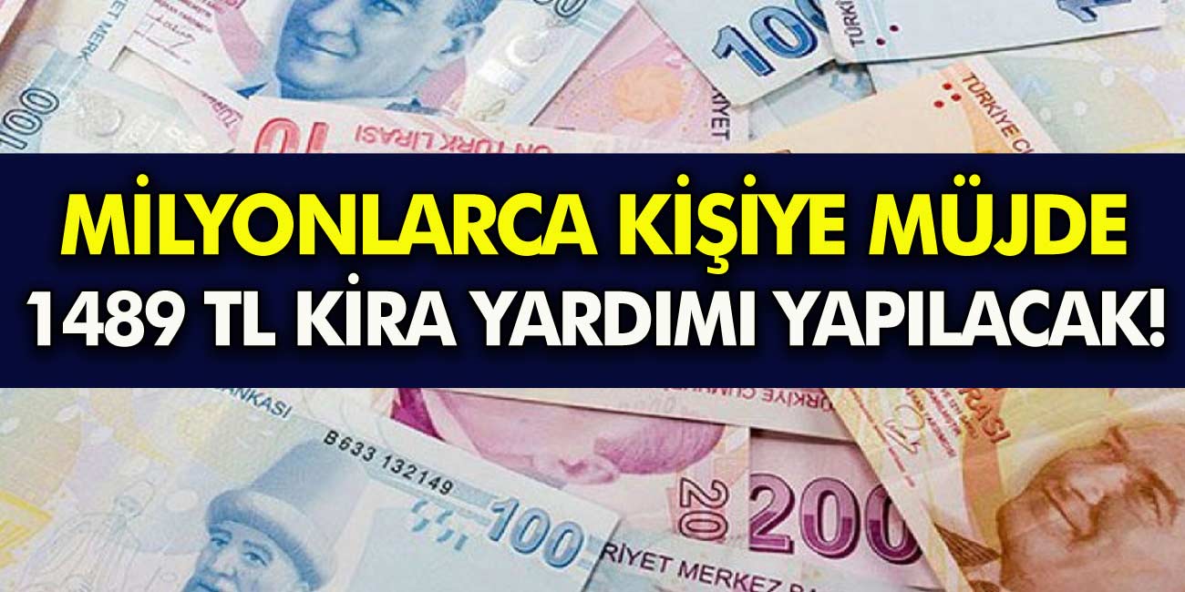 Milyonlarca kişiye 1489 lira para Kira yardımı yapılacak! T.C kimlik no son hanesi 0 2 4 6 8 olanlar! E-devlet'te başvurun!