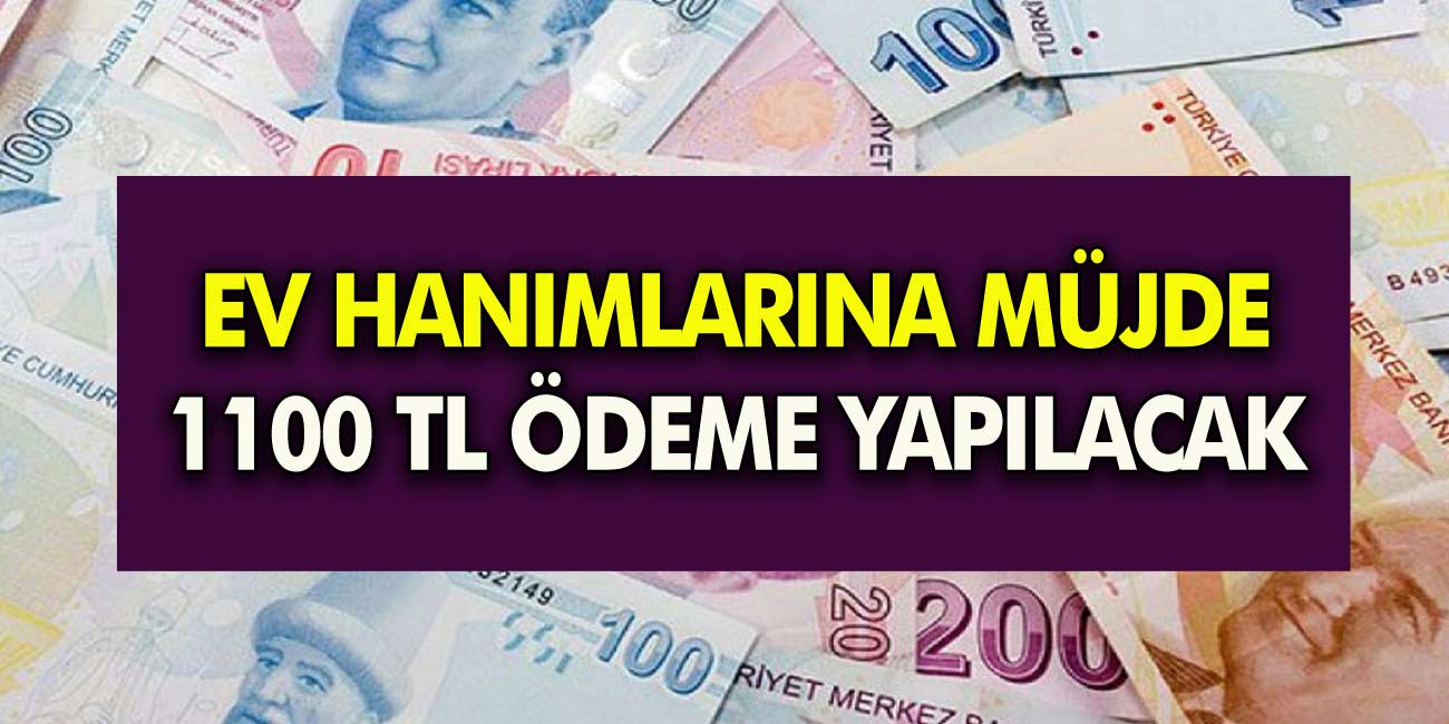 Ev hanımlarına karşılıksız 1100 TL para yardımı! Kimliğinizle PTT şubelerine giderek anında paranızı alabilirsiniz!