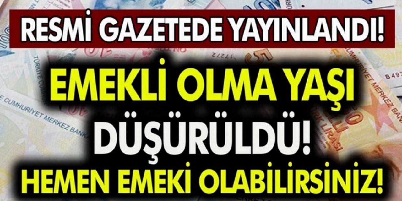 SON DAKİKA HABERİ: EYT olmadan erken emeklilik fırsatı! 39, 40, 45, 52 yaşını doldurana EYT'siz emeklilik olabilirsiniz!