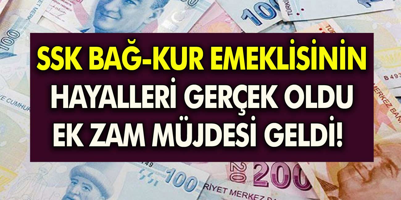 2023 13.8 milyon emekliye son dakika ek zam müjdesi! SSK, BAĞ-KUR emeklisinin  maaşı 7.000 bin TL oluyor...