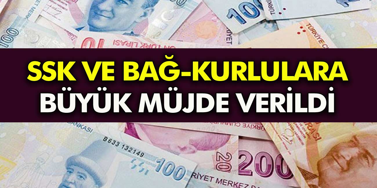 SSK ve BAĞ-KUR girişi olan kişilere aynı anda 3 ödeme birden verilerek! Müjde üstüne müjde geliyor...