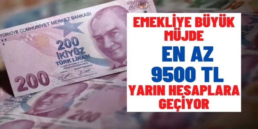 Nisan ayı emeklinin ayı oldu!  4A 4B 4C'li emekli ve EYT'liye bugünden itibaren en az 9500 TL ödeme yatırılacak!