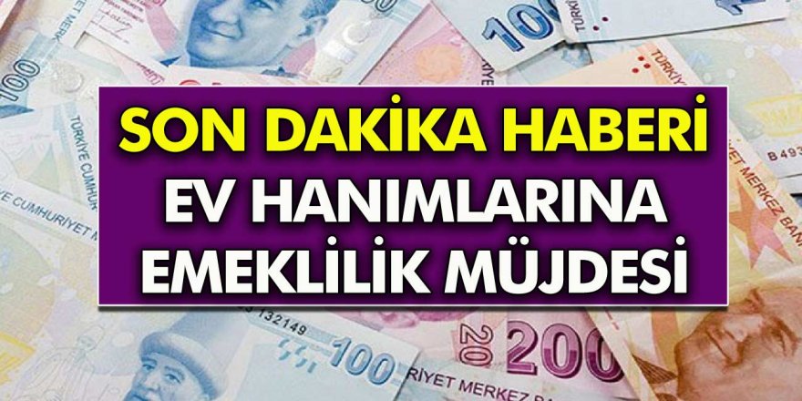 Cumhurbaşkanı'dan ev hanımlarına müjde! Ev hanımlarına özel evden emeklilik sistemi: başvurular başlıyor İşte tarih...