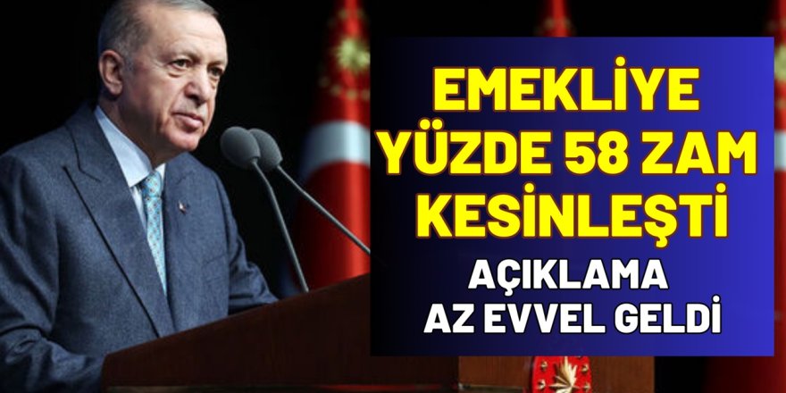 SSK ve BAĞ-KUR emeklisine yüzde 58 zam belli oldu! Son Dakika Açıklaması az evvel geldi...