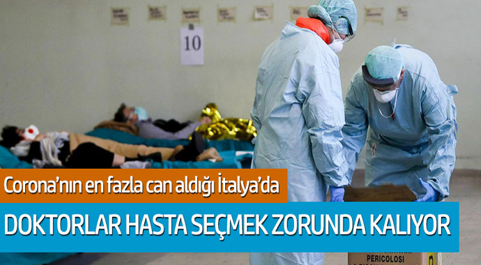 Corona'nın en fazla can aldığı İtalya'da doktorlar hasta seçmek zorunda kalıyor