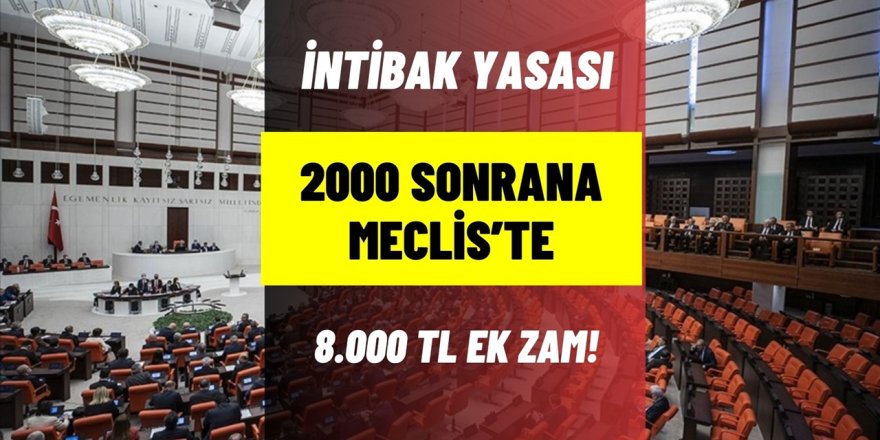 Meclis Gündeminde! Müjde 2000 Sonrası İntibak Yasasıyla SSK BAĞ-KUR Emeklilerine 8.000 TL Ek Zam Geliyor...