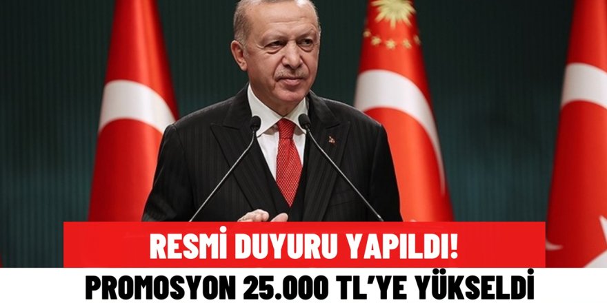 Resmi Duyuru Yapıldı Rekor promosyon için imzalar atıldı! Tam 25 Bin TL Promosyon Kesinleşti! Detaylar Haberimizde!